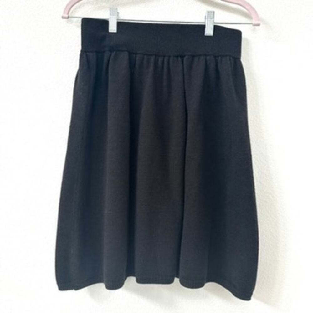 Eileen Fisher Merino Wool Skirt - Black Knit - XS‎ - Excellent Condition Cozy